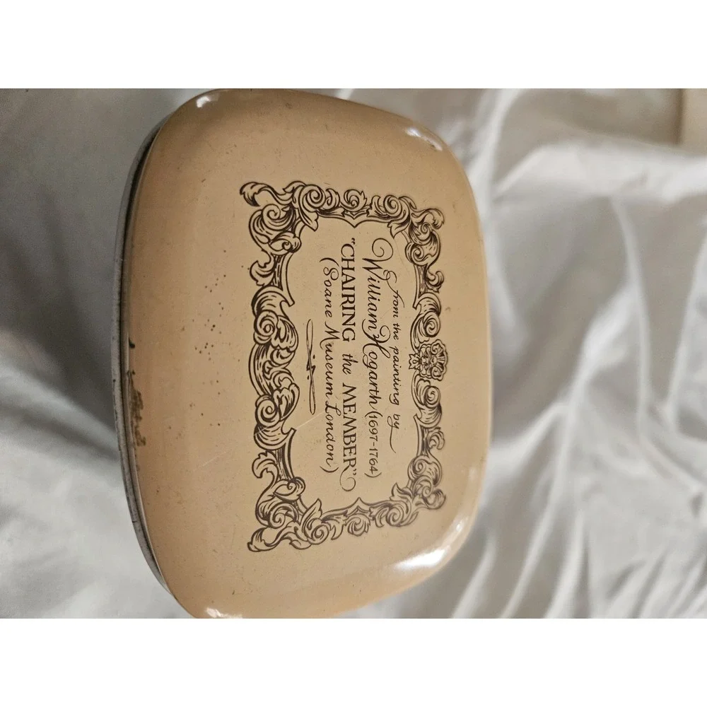 Vintage William Hogarth Chairing The Member Memorabilia Tin Very Good Condition